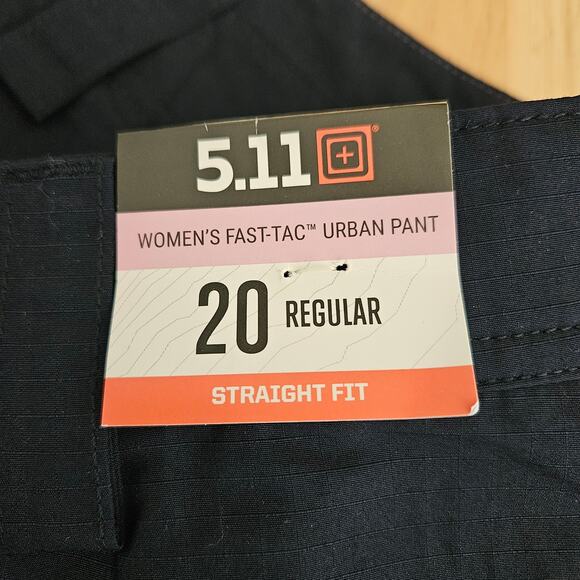 5.11 Tactical Fast-Tac Urban Women Pants Navy Blue Ripstop 20 Reg NWT - Picture 5 of 9